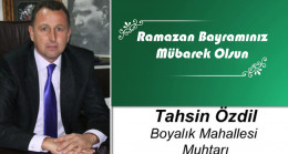 Tahsin Özdil’in Ramazan Bayramı Mesajı