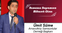 Ümit Süme’nin Ramazan Bayramı Mesajı