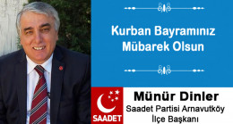 Münür Dinler’in Kurban Bayramı Mesajı