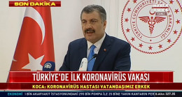 Türkiye’de İlk Koronavirüs Vakası Tespit Edildi