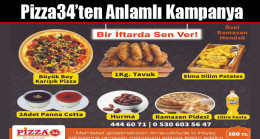 Pizza34’ten Anlamlı Kampanya: “Bir İftarda Sen Ver!”