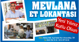 Mevlana Et Lokantası’ndan Yeni Yıl Mesajı