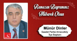 Münür Dinler’in Ramazan Bayramı Mesajı