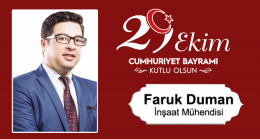 Faruk Duman’ın Cumhuriyet Bayramı Mesajı