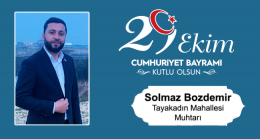 Solmaz Bozdemir’in Cumhuriyet Bayramı Mesajı