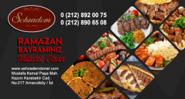 Şehzadem Döner & Kebap Salonu’nun Ramazan Bayramı Mesajı