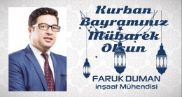 Faruk Duman’ın Kurban Bayramı Mesajı