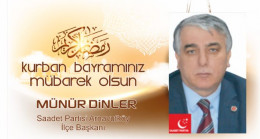 Münür Dinler’in Kurban Bayramı Mesajı