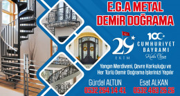 E.G.A Metal Demir Doğrama’dan Cumhuriyet Bayramı Mesajı