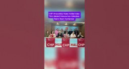 Cumhuriyet Halk Partisi Arnavutköy Kadın Kolları’ndan basın açıklaması