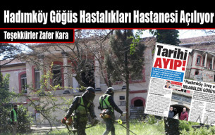 Hadımköy Göğüs Hastalıkları Hastanesi 45 Gün İçinde Hizmete Açılıyor