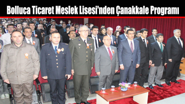 Bolluca Mesleki ve Teknik Anadolu Lisesi’nden Çanakkale Programı