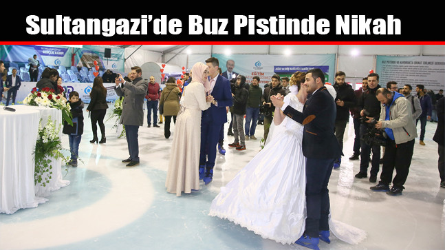 Sultangazi’de Buz Pistinde Nikah