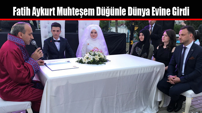 Fatih Aykurt Muhteşem Düğünle Dünya Evine Girdi