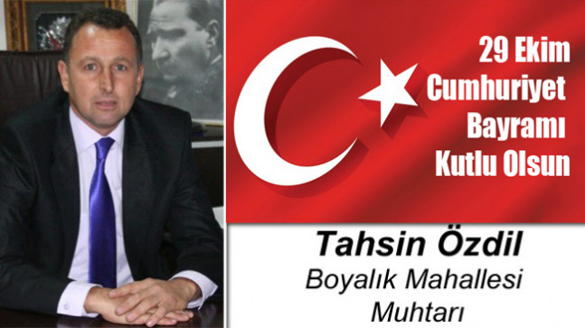 Tahsin Özdil’in Cumhuriyet Bayramı Mesajı