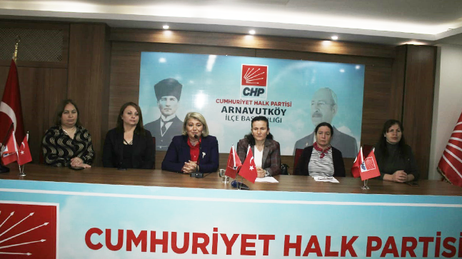 CHP Arnavutköy 8 Mart Dünya Kadınlar Günü Nedeniyle Basın Açıklaması