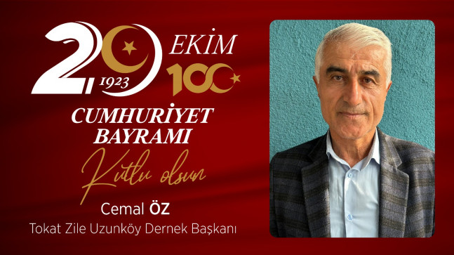 Cemal Öz’ün Cumhuriyet Bayramı Mesajı