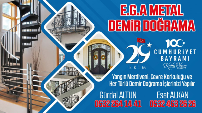 E.G.A Metal Demir Doğrama’dan Cumhuriyet Bayramı Mesajı