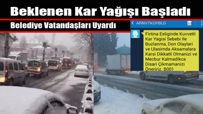 Beklenen Kar Yağışı Başladı