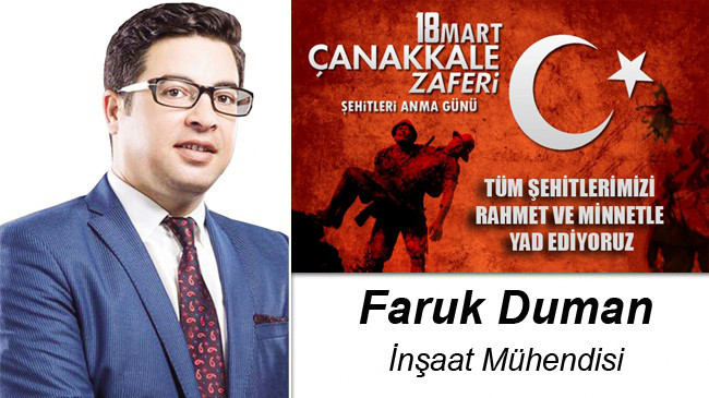 Faruk Duman’ın Çanakkale Zaferi ve Şehitleri Anma Günü Mesajı