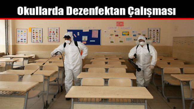 Okullarda Dezenfektan Çalışması