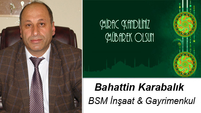 Bahattin Karabalık’ın Miraç Kandili Mesajı