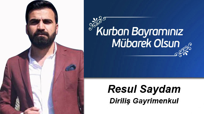 Resul Saydam’ın Kurban Bayramı Mesajı