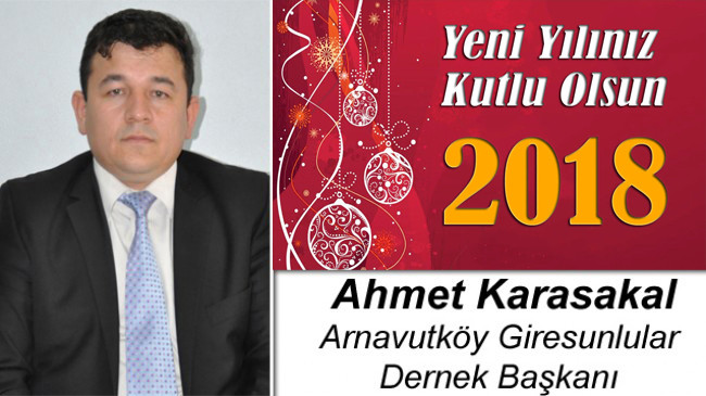 Ahmet Karasakal’ın Yeni Yıl Mesajı