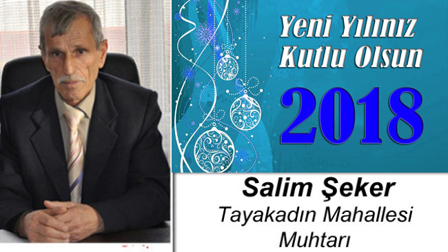Salim Şeker’in Yeni Yıl Mesajı