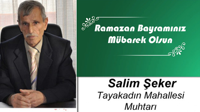 Salim Şeker’in Ramazan Bayramı Mesajı