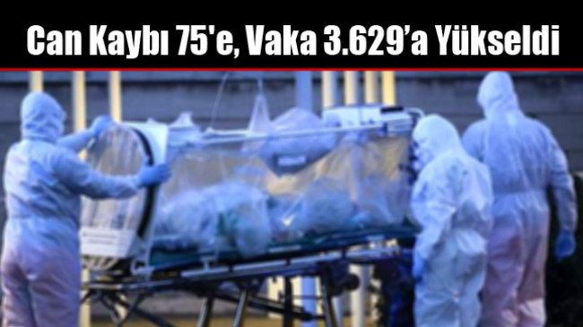 Can Kaybı 75’e, Vaka 3.629’a Yükseldi