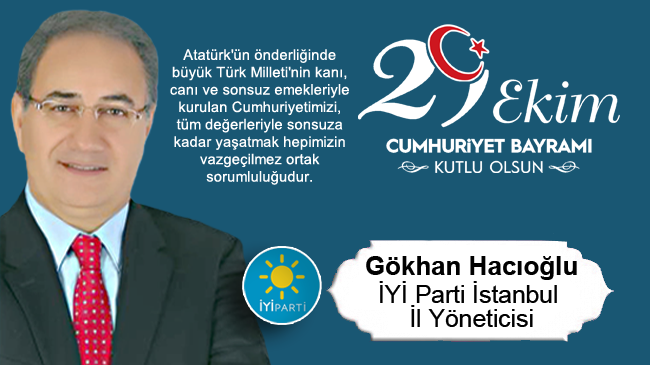 Gökhan Hacıoğlu’nun Cumhuriyet Bayramı Mesajı