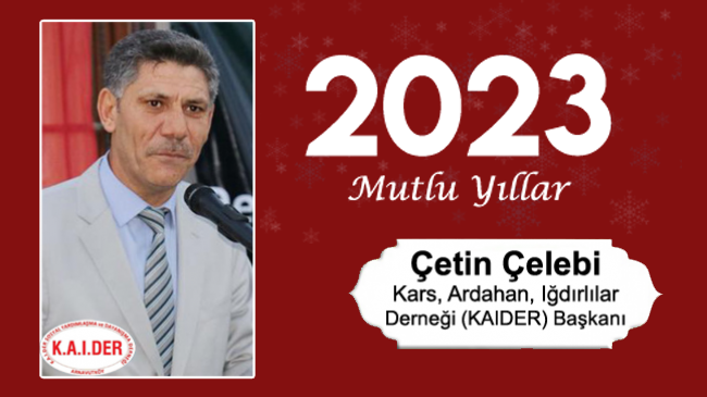 Çetin Çelebi’nin Yeni Yıl Mesajı