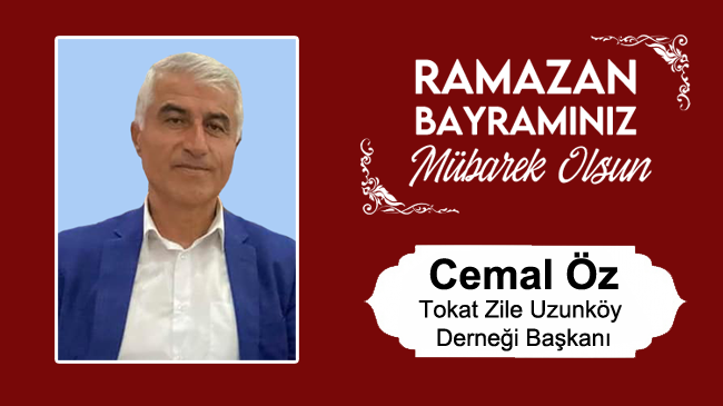 Cemal Öz’ün Ramazan Bayramı Mesajı