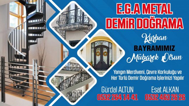 E.G.A Metal Demir Doğrama’dan Kurban Bayramı Mesajı