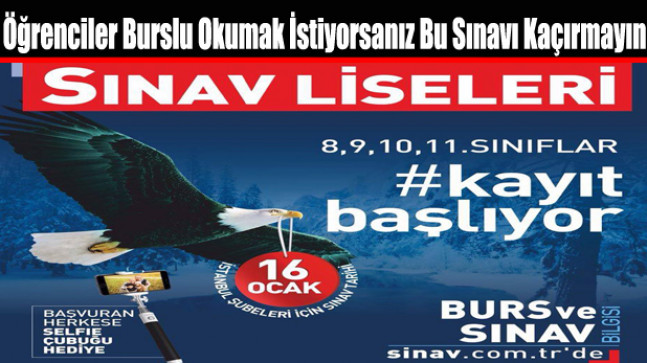 Özel Sınav Lisesi Sultangazi Şubesi Burslu Öğrenci Okutacak