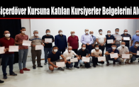 Biçerdöver Kursuna Katılan Kursiyerler Belgelerini Aldı