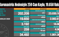Koronavirüs Nedeniyle 259 Can Kaybı, 19.650 Vaka